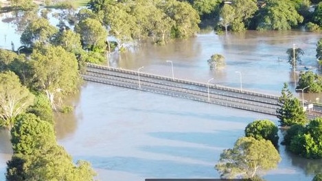 Logan's Mud Army gets ready to mobilise: Dean Lyons used a drone to take this photo of Waterford.