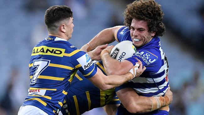 Adam Elliott in action for the Bulldogs. Picture: AAP