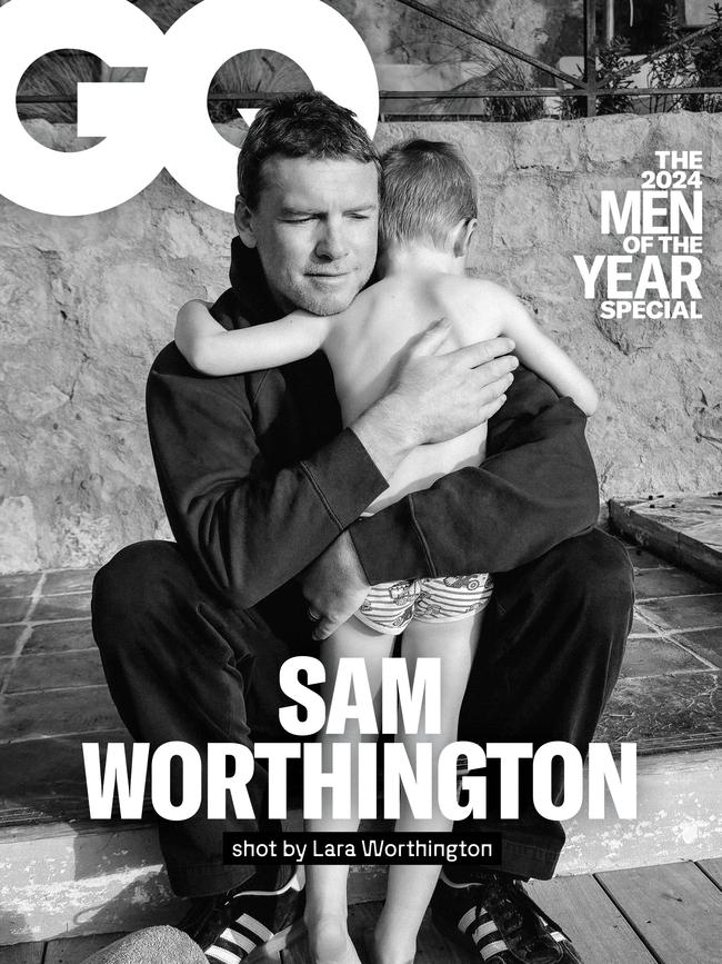 Australian superstar Sam Worthington on the cover of the 2024 GQ Australia’s Men of the Year special edition – on sale only with The Australian on Friday, December 13.