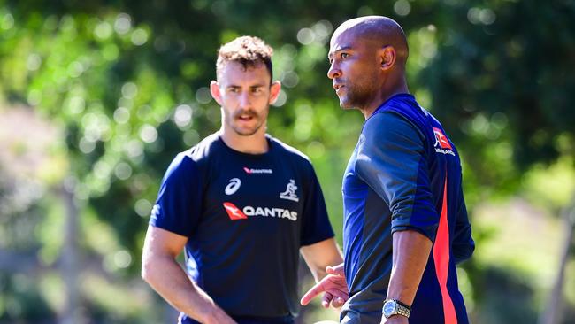 Wallabies legend George Gregan in camp. Picture: Rugby AU Media/Stuart Walmsley