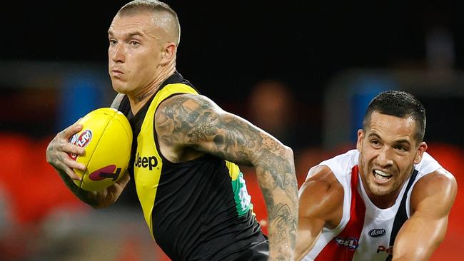 Dustin Martin sets up many of Richmond’s scoring opportunities.