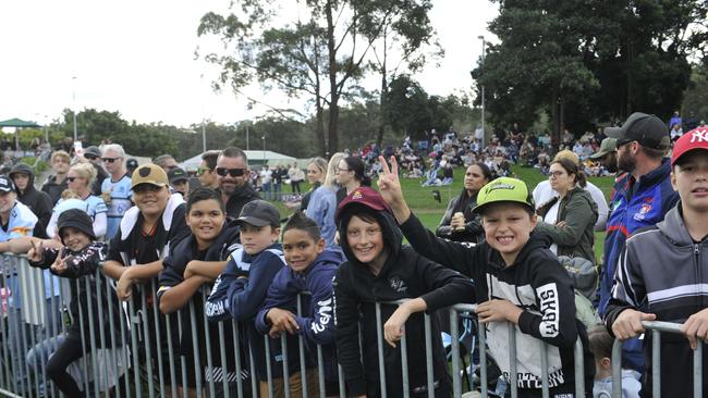 Fans enjoy the atmosphere at the NRL match between Cronulla Sharks and Gold Coast Titans at C.ex Stadium. Photo: Tim Jarrett