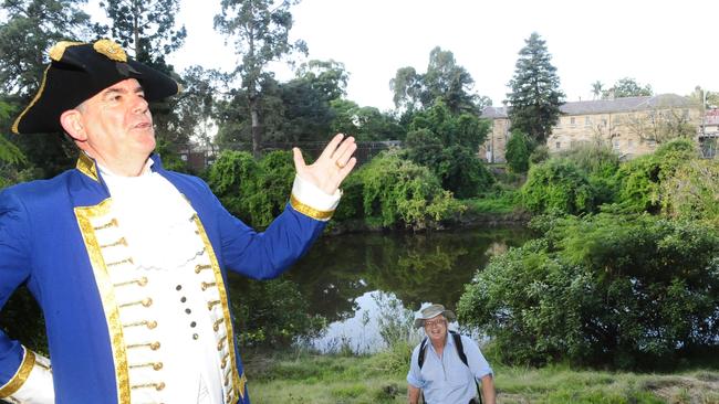 Brian Powyer as Governor Arthur Phillip at Parramatta.