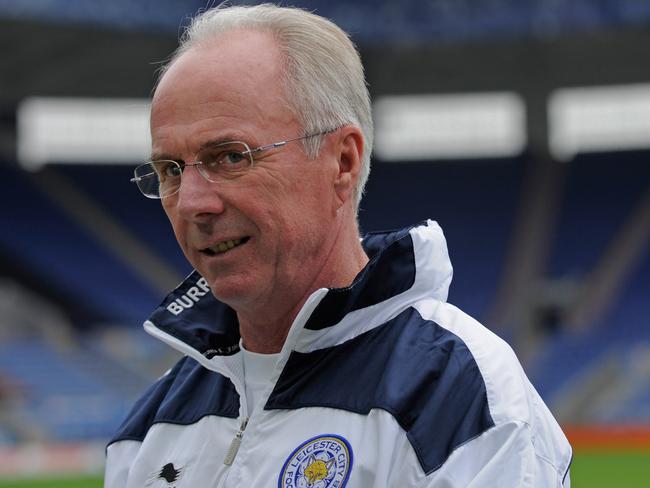 LEICESTER, ENGLAND - OCTOBER 14: Leicester City manager Sven-Goran Eriksson speaks to the media during the Leicester City Press Conference at the Walkers Stadium on October 14, 2010 in Leicester, England. (Photo by Michael Regan/Getty Images)