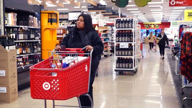 Target’s stock plummeted after the company reported a 52% drop in profits during the third quarter. Picture: Scott Olson/Getty Images/AFP