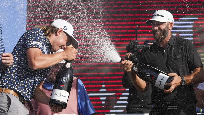 Cameron and Dustin Johnson will be among the field in Adelaide. Picture: Eric Espada/Getty Images