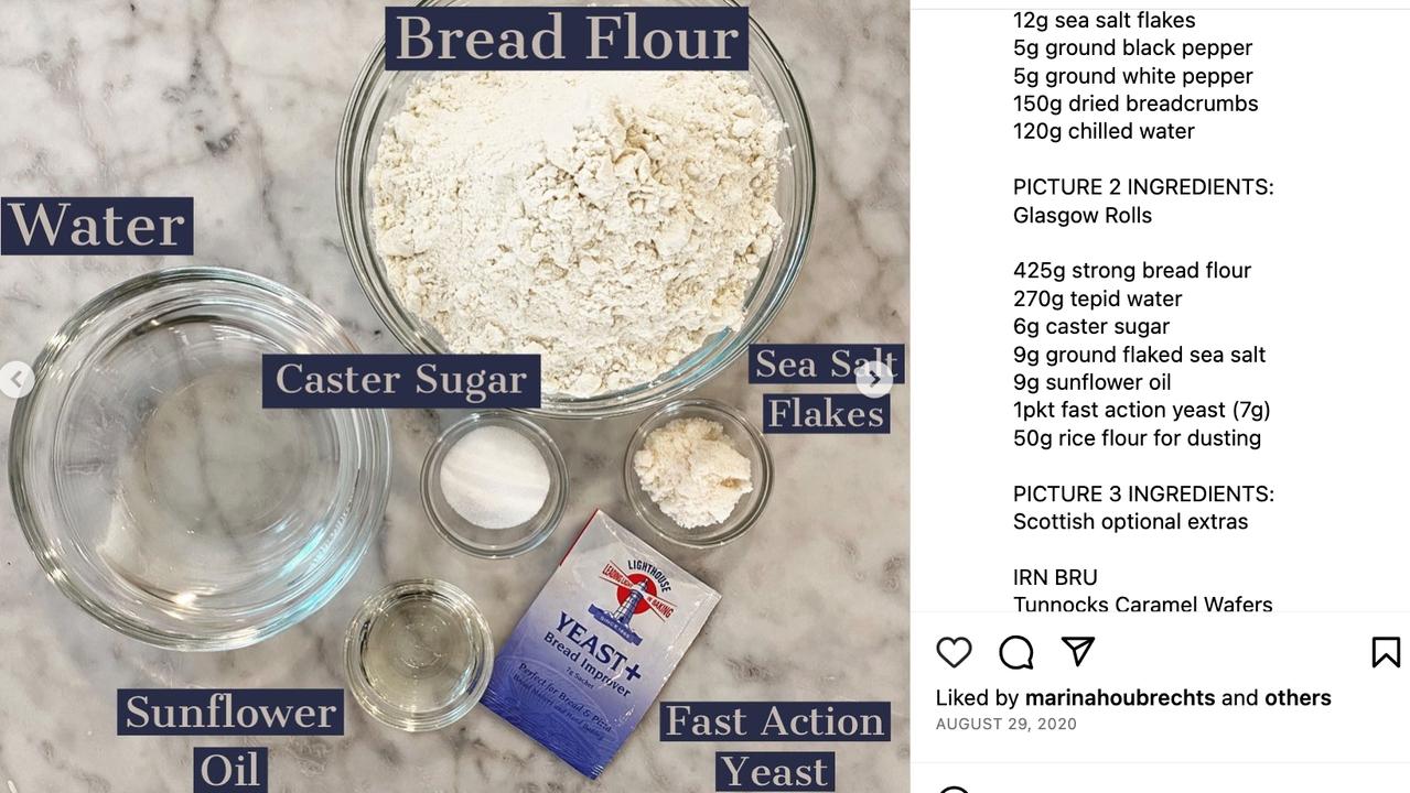 Jock Zonfrillo shared one of his favourite recipes - Glasgow Rolls - on Instagram in August 2020. Picture: Instagram