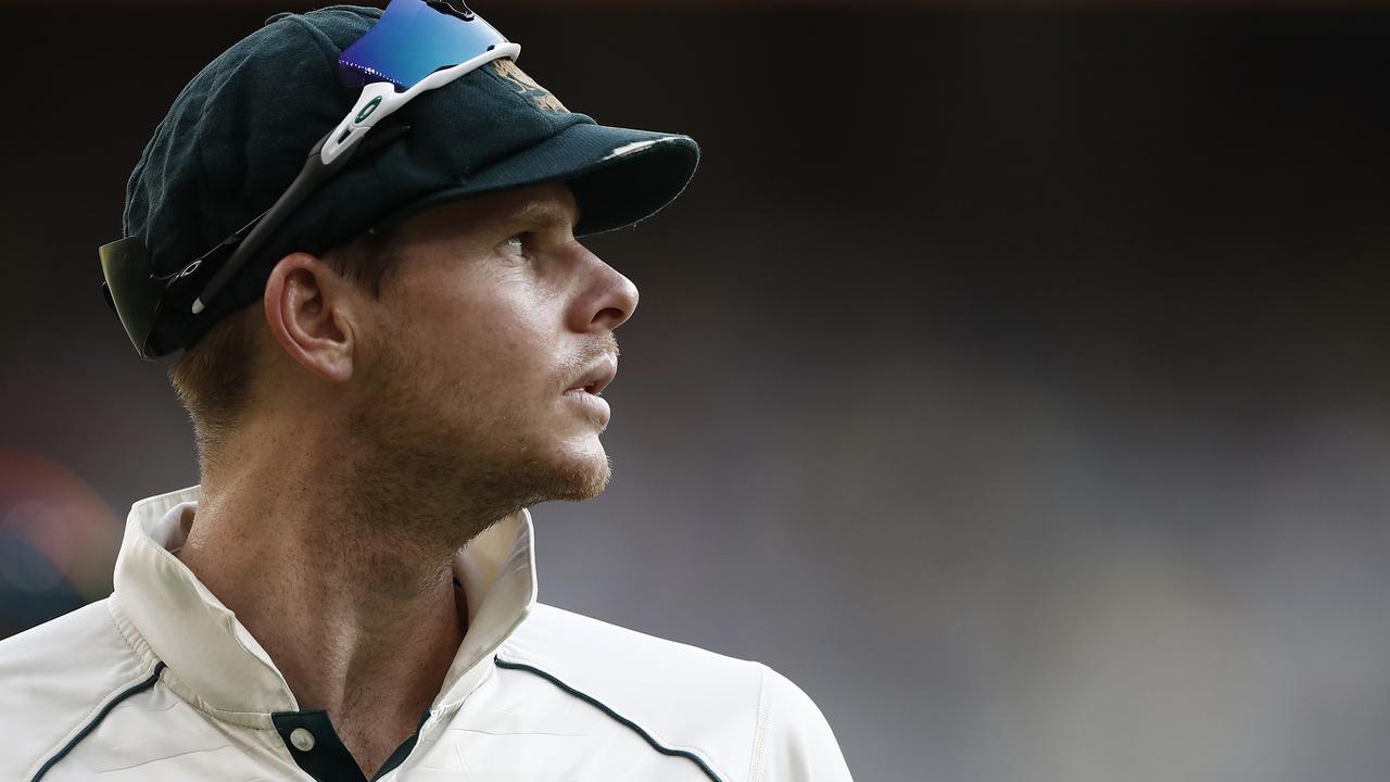 PERTH, AUSTRALIA – DECEMBER 15: Steve Smith of Australia looks on during day four of the First Test match in the series between Australia and New Zealand at Optus Stadium on December 15, 2019 in Perth, Australia. (Photo by Ryan Pierse/Getty Images)