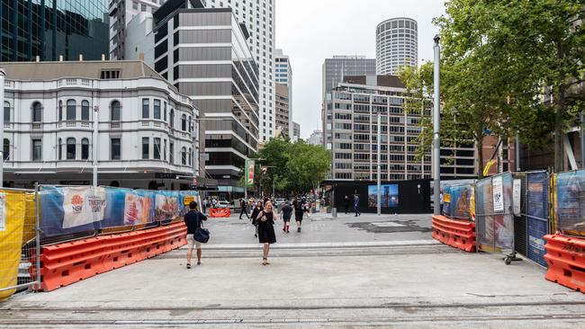 Barriers seen at Circular Quay in Zone 1. Picture: Monique Harmer