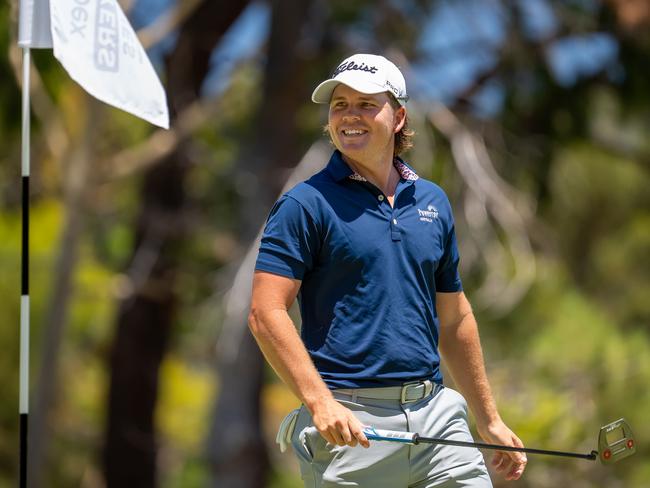 Jake McLeod during the first round of the Webex Players series in WA. Photo: Golf Australia