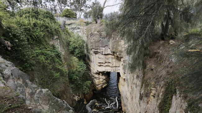 The Blackmans Bay Blowhole. Picture: MATHEW FARRELL