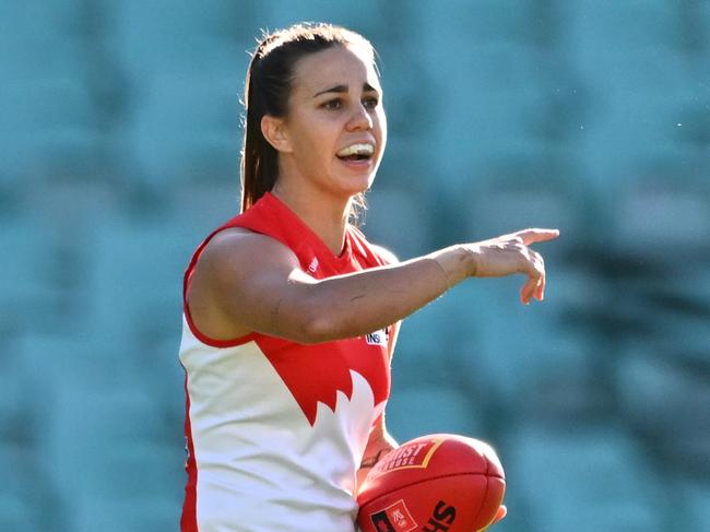 Swans AFLW captain Chloe Molloy. Picture: James Gourley/Getty Images