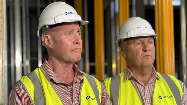 NT Health chief executive Chris Hosking and Health Minister Steve Edgington. Picture: Fia Walsh.