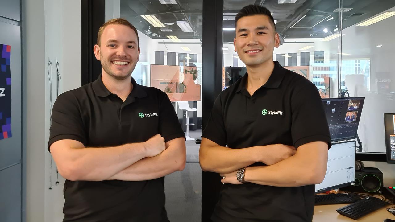 StyleFit co-founders Benjamin Gregory and Brendon Ha, who are working to add two major Australian retailers to their client list. Picture: Supplied by StyleFit.