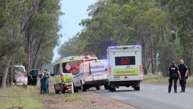 Four police officers were involved in the shooting on Wains Road at Wieambill. Picture Harry Clarke/Country Caller