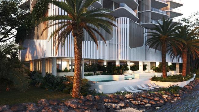 Artist impression of a tower planned for Cannes Ave, Surfers Paradise