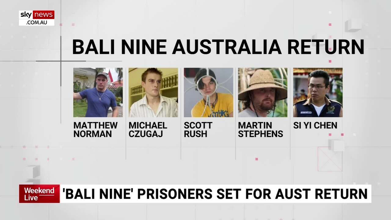 Remaining Bali Nine prisoners set to return to Australia Sky News
