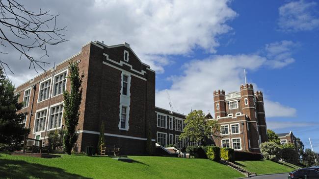 The main building of Melbourne High, one of four highly sought-after schools.