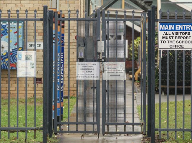 Schools close in Tweed Heads as the community braces for the cyclone. Picture: NewsWire / Glenn Campbell