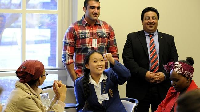 Young people and workshop leaders at Youth Leadership Forum at UWS.Jan Chen (Macarthur Gi