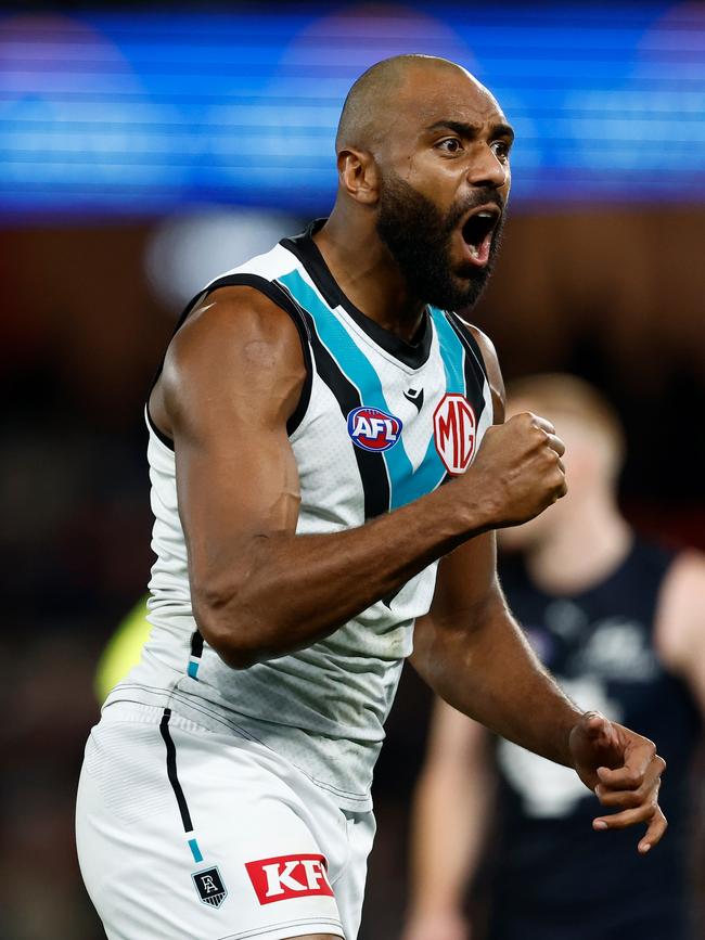 Esava Ratugolea had a big impact as a forward. Picture: Michael Willson/AFL Photos via Getty Images