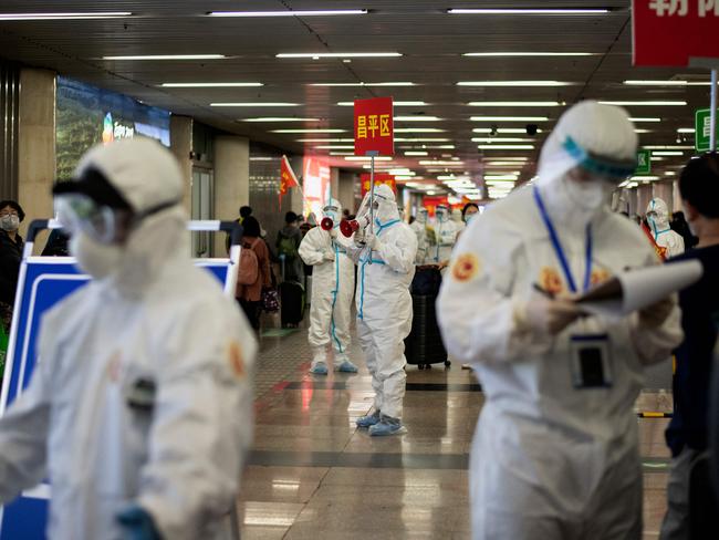 China used quarantine camps to isolate people sick with the virus. Picture: AFP