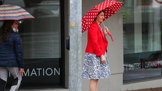 Former NSW premier Gladys Berejiklian outside her electoral office in Sydney. Picture: NCA Newswire / Gaye Gerard