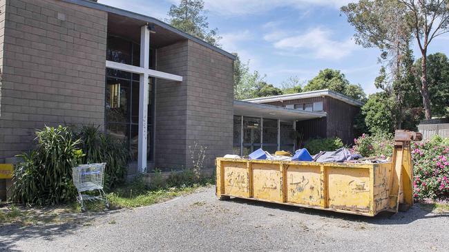 The abandoned Heathmont Anglican Church has been empty for years.