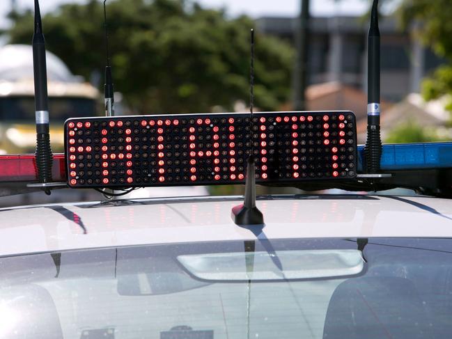 Queensland Police Service fatality sign. Generic fatal road crash.