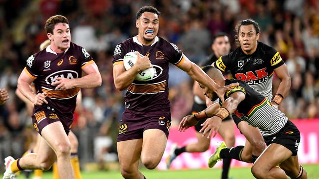 Broncos flyer Xavier Coates is being chased by four NRL rivals including the Storm, Cowboys and Titans.