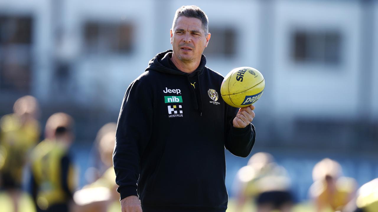 Richmond training at Punt Road. 24/06/2021. Richmonds assistant coach Adam Kingsley at training . Pic: Michael Klein