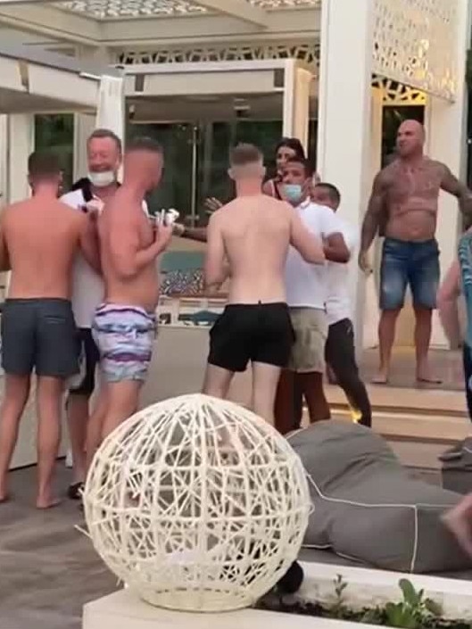 Even overseas Buddle was getting in trouble, filmed in a scuffle with British tourists in Dubai.