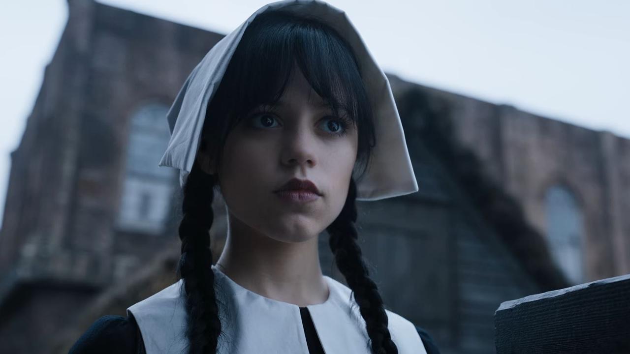 Jenna Ortega in the hit Netflix show Wednesday. Picture: Netflix