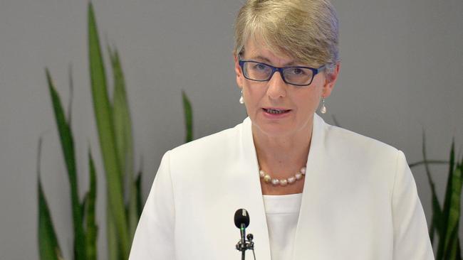 Gail Furness addresses the Royal Commission into Institutional Responses to Child Sexual Abuse. Picture: AFP.