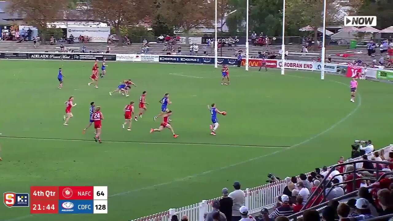 SANFL: Central District's Mani Liddy kicks a superb goal against North Adelaide in Round 3