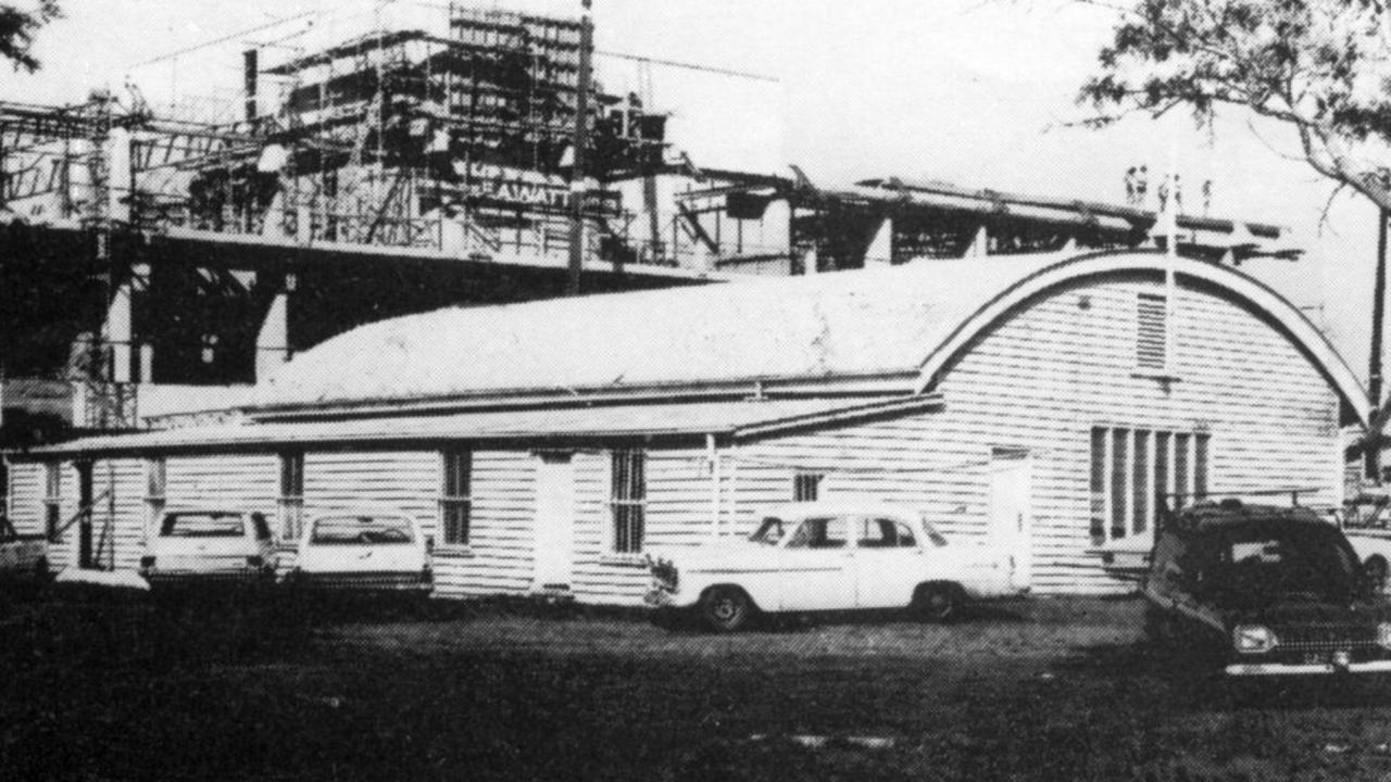 WEAPONS STOLEN: Photograph of the Drill Hall before it was demolished in 1974 for the construction of the Mackay Regional Council administration building. Picture: Have you seen the old Mackay?