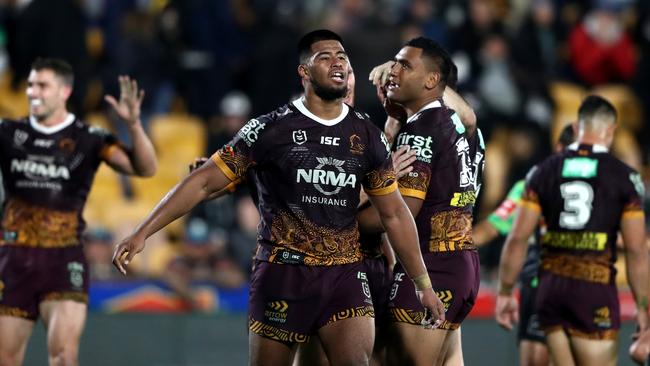 Payne Haas has stormed into the NSW team on the back of his barnstorming Broncos form. Picture: Getty Images