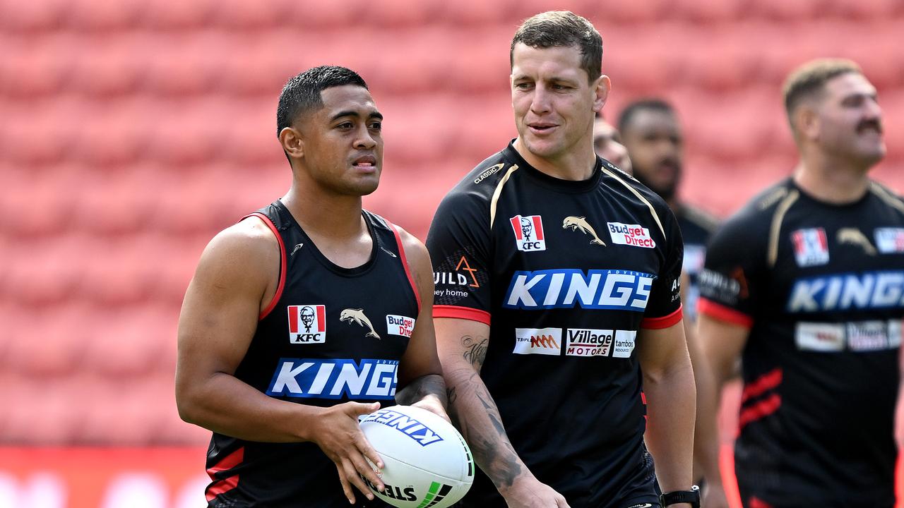 Anthony Milford and Jarrod Wallace. Photo by Bradley Kanaris/Getty Images