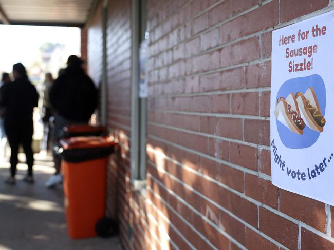Voters wait to cast their ballots. Picture: AFP