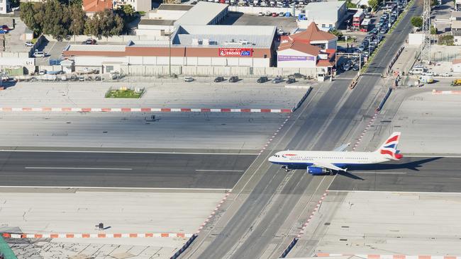 There’s a road running straight through the runway in Gibraltar.