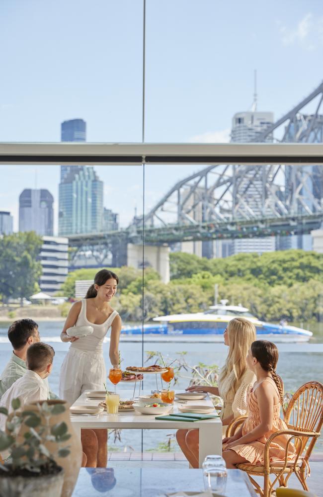 The view from Ciao Papi at Howard Smith Wharves