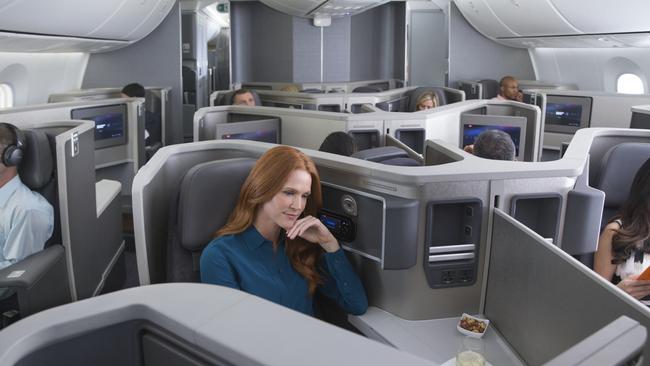American Airlines Flagship business class on the Boeing 787-9.