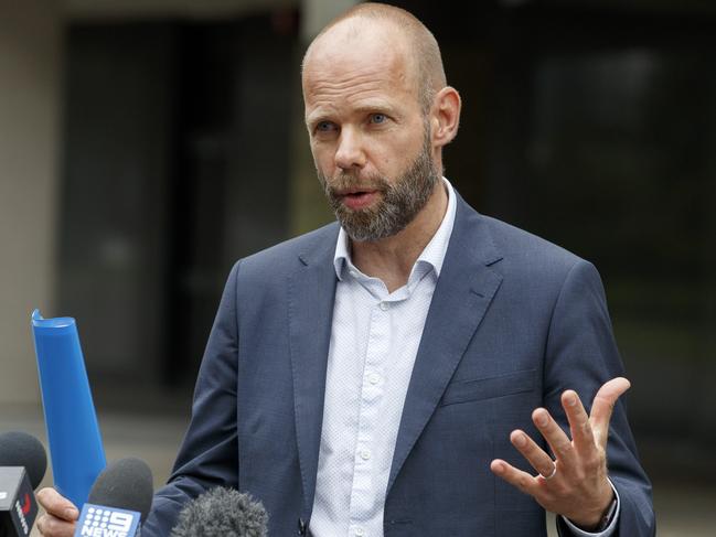 MELBOURNE, AUSTRALIA - NewsWire Photos FEBRUARY 8, 2021:  VictoriaÃs COVID reponse commander Jeroen Weimar speaking at a press conference on Monday morning. Picture: NCA NewsWire / David Geraghty