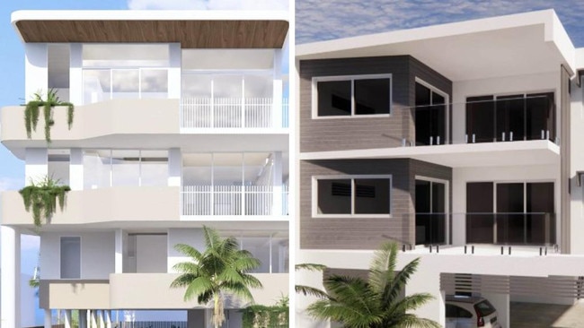 Two separate unit complexes have been proposed for Sunshine Coast suburbs.