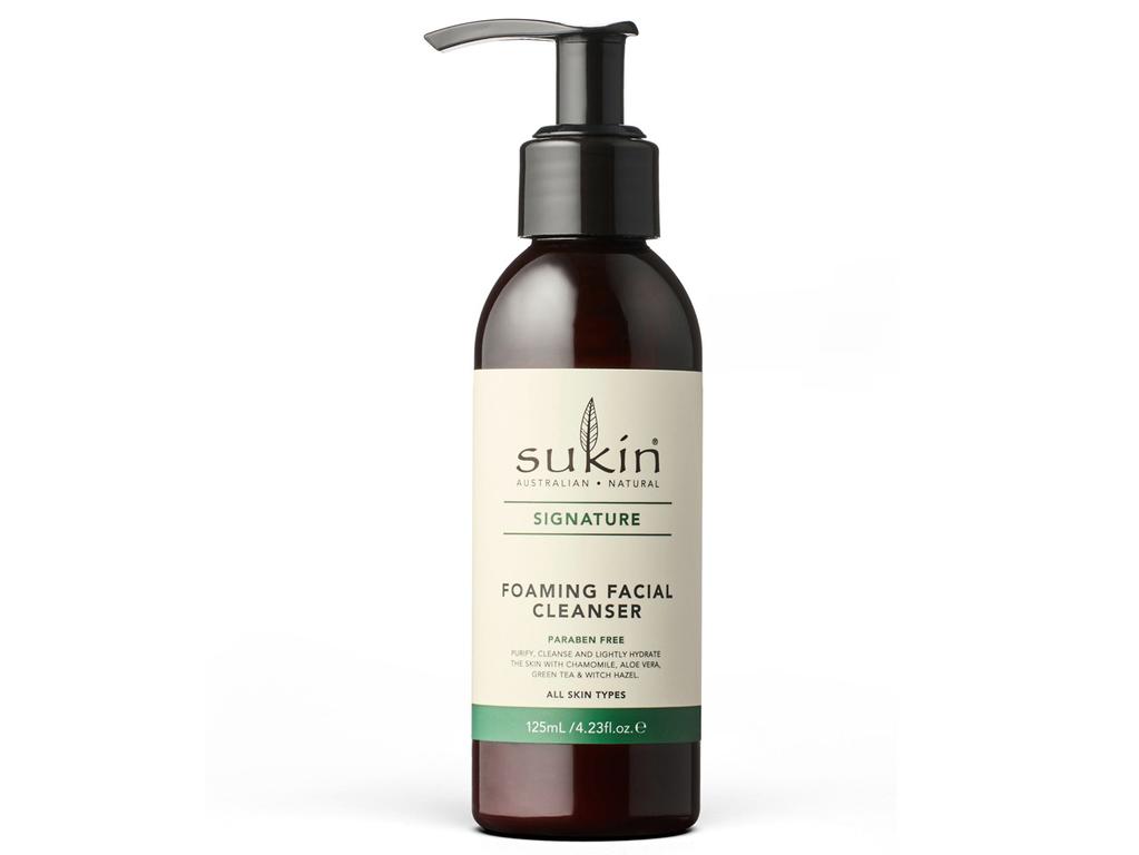 This gentle foaming cleanser is perfect for people with sensitive skin.