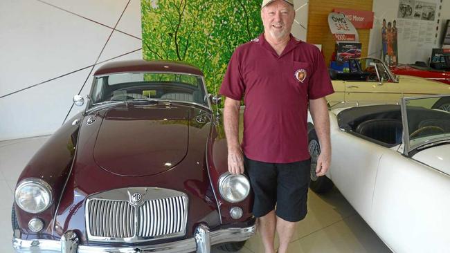 Jim Armstrong at Rockhampton MG's Car and Coffee meet. Picture: Jann Houley