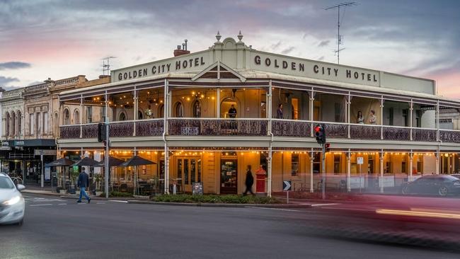 The Golden City Hotel on Sturt St, Ballarat will go under the hammer at an investment portfolio auction on May 14, 2025. Picture: Commercial Real Estate
