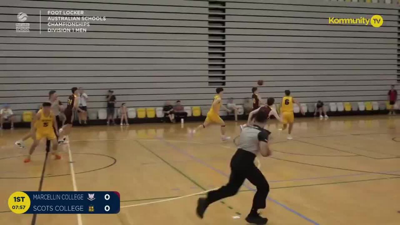 Replay: Marcellin College v The Scots College (U20 Men Div 1) - 2024 Basketball Australia Schools Championships Day 1