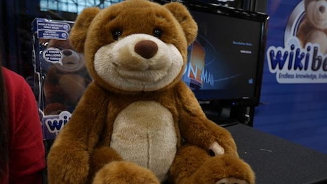 What can I help you with? WikiBear is an internet-connected cuddly toy that can strike up a conversation and answer any questions you throw at it.