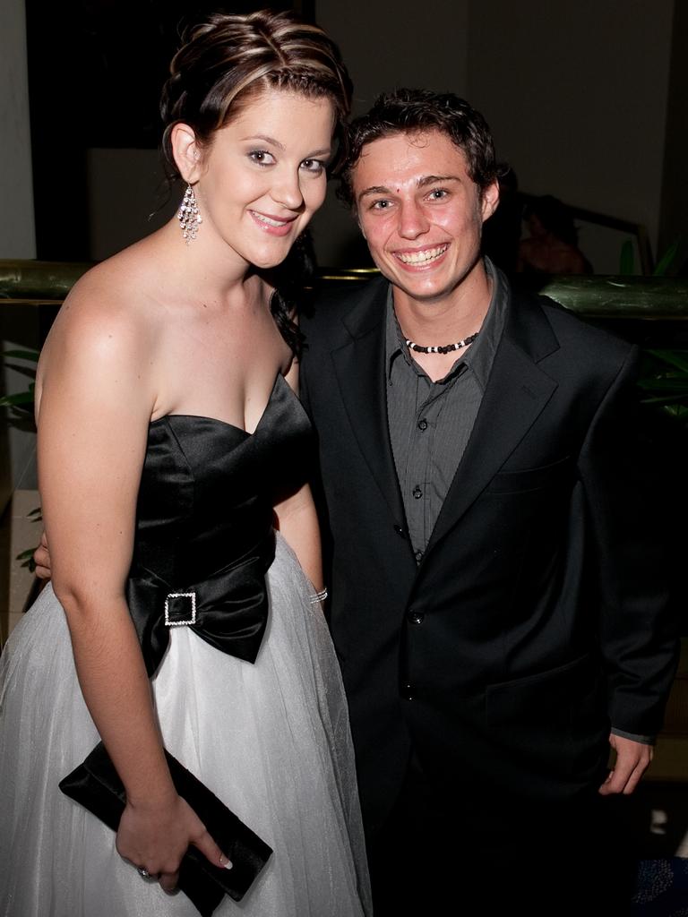 Jess Sunk and Declan Cook at the 2009 Taminmin College formal at the Crown Hotel. Picture: NT NEWS